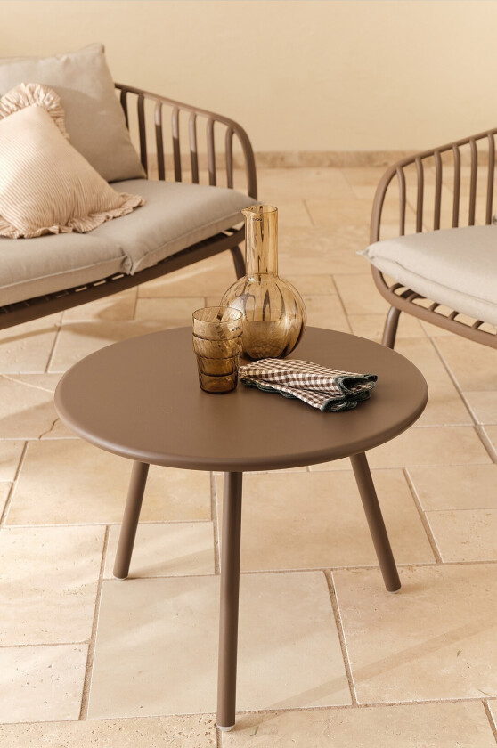 Hagebord Olive Ø 60 cm - Brun