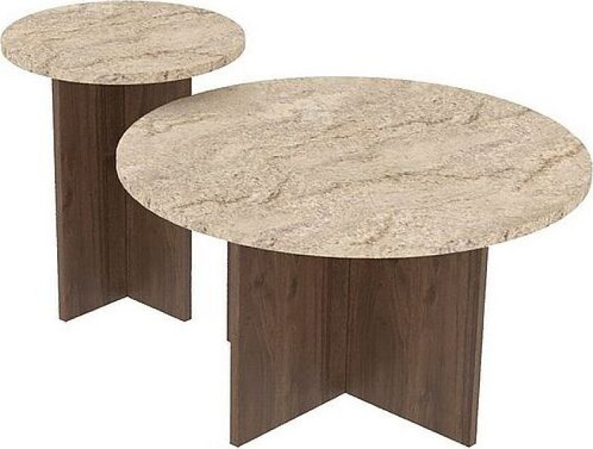 Salongbordsett Private, Brun