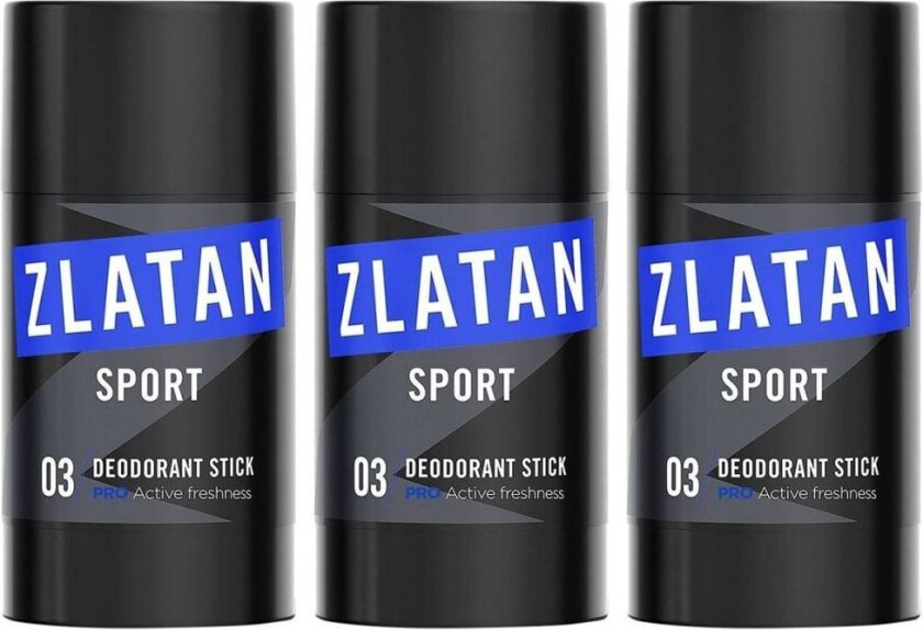 Zlatan Ibrahimović 3-Pack Zlatan Ibrahimovic Sport Pro Deodorant Stick 75ml