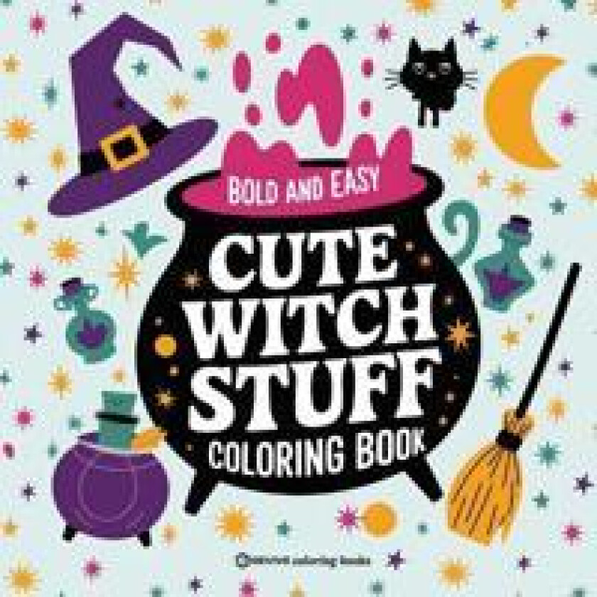 Bold & Easy Cute Witch Stuff Coloring Book