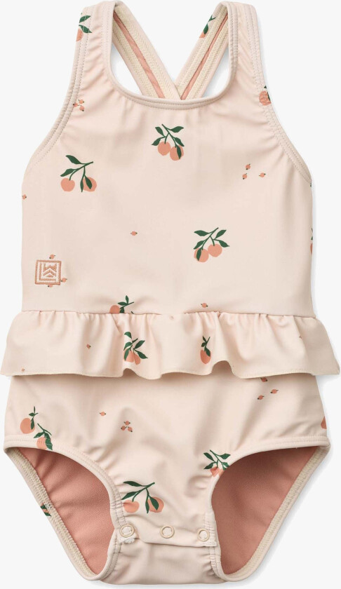 Amara Badedrakt Baby, Peach/Sea shell, 86 - Badetøy - Polyester,Elastan