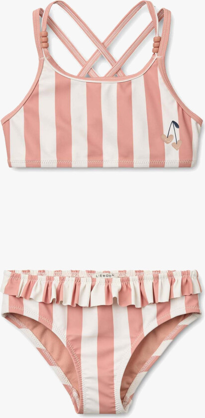 Belle Bikini, Coral blush/creme de la creme stripe, 86 - Badetøy - Polyester,Elastan