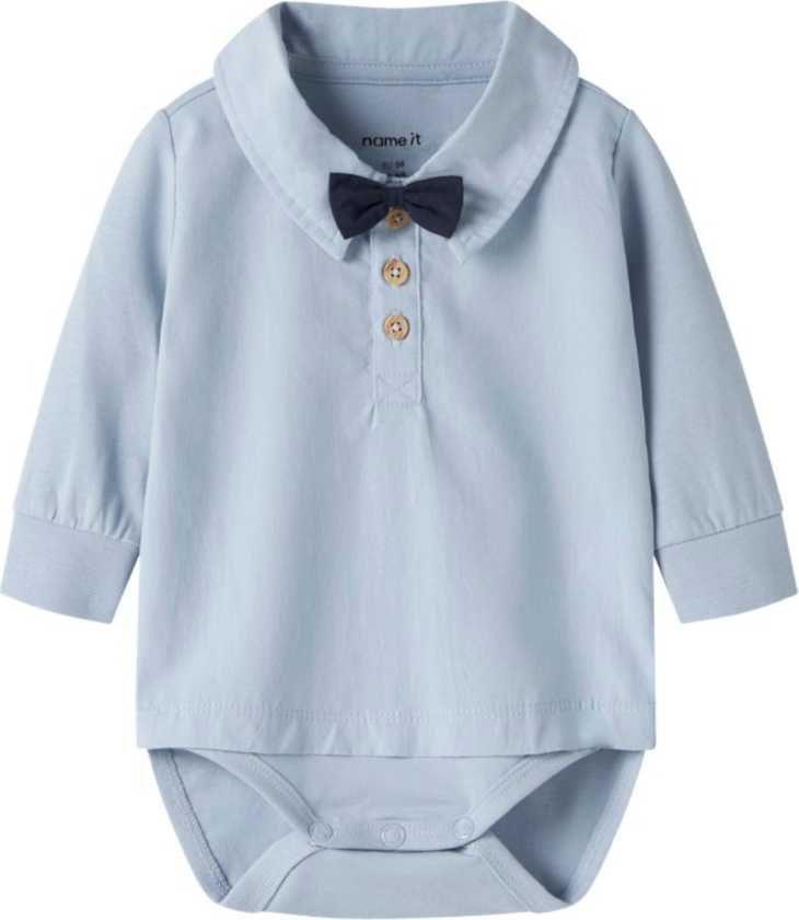 Skjortebody med Sløyfe Noller Blue Fog - 50