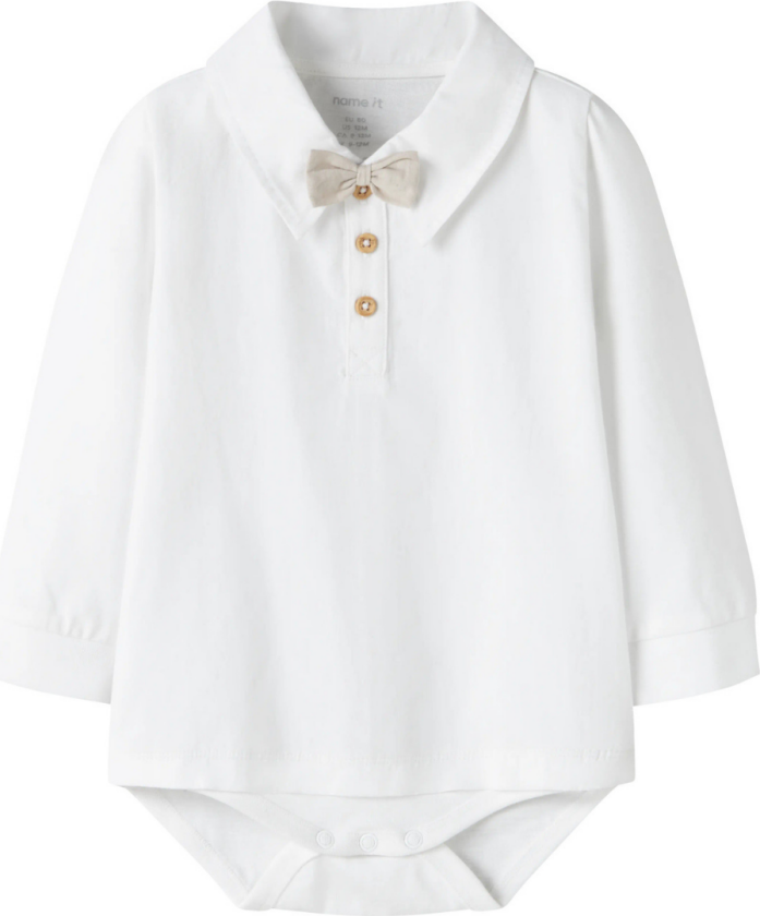 Skjortebody med Sløyfe Noller Bright White - 62