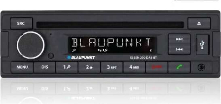Essen 200 DAB/BT/CD, Sort, 1 DIN, 200 W, 50 W, CD, 20 - 20000 Hz