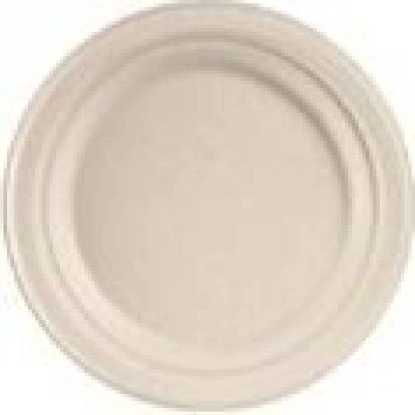 Bilde av Tallerken rund Ø17cm bagasse FF natur brun,8 ps x 50 stk/krt