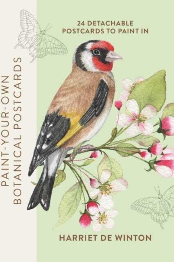 PaintYourOwn Botanical Postcards 24 detachable postcards to paint in