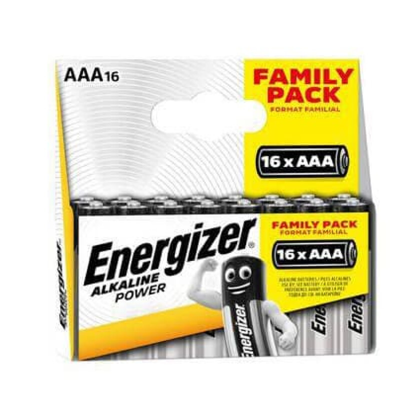 Batteri AAA/LR03 Alkaline Power 16-pak