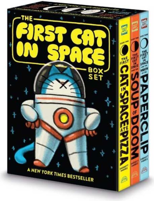 The First Cat in Space 3Book Box Set A Graphic Novel Collection: The First Cat in Space Ate Pizza, The First Cat in Space and the Soup of Doom, The First Cat in Space and the Wrath of the