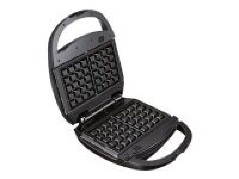 Tefal SNACK TIME 3PL SW342 - Sandwich maker / waffle maker / panini - 700 W - svart / sølv