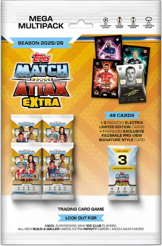 Match Attax Champions League 25/26 Mega Extra Multipack - Fotballkort