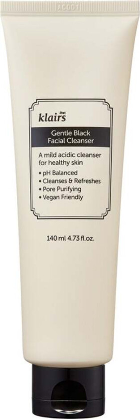 Gentle Black Facial Cleanser, 140 ml