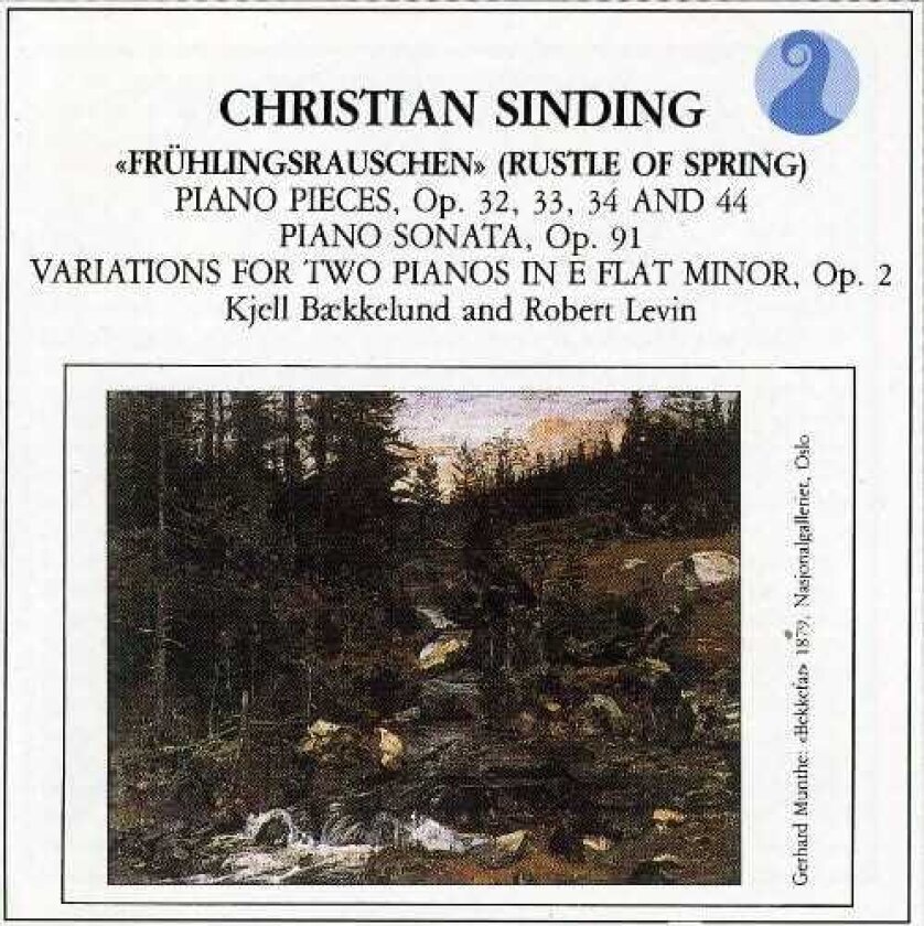 Kjell Bækkelund, GUNNAR RUGSTAD, Robert Levin, EGIL EIDE Sinding: Piano Works CD