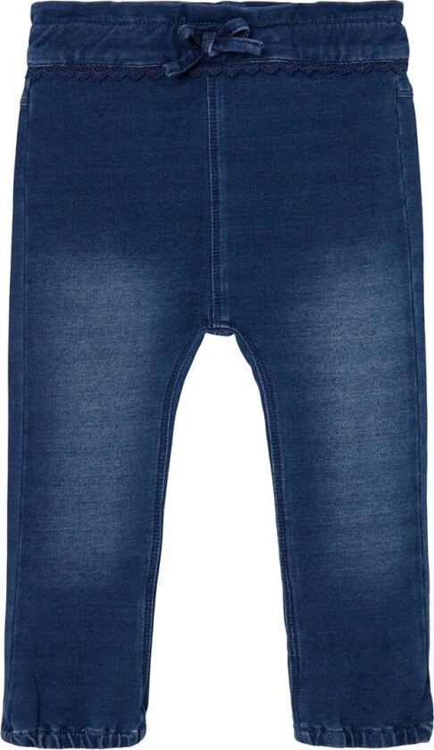 Joggebukser - Noos - NmfBibi - Dark Blue Denim - - 7 år (122) - Joggebukse