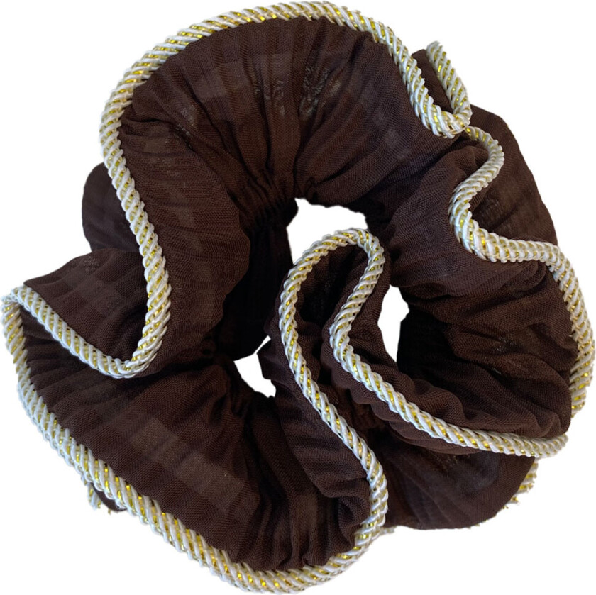Scrunchie - Lily - Sjokolade - - OneSize - Hårpynt