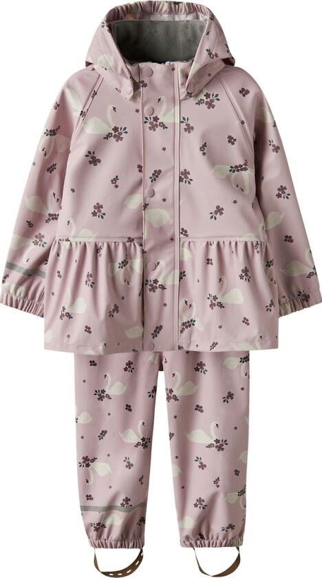 Regntøy - NmfDry10 - Minnesmerke Lilac/Swan - - 1½ år (86) - Regntøy