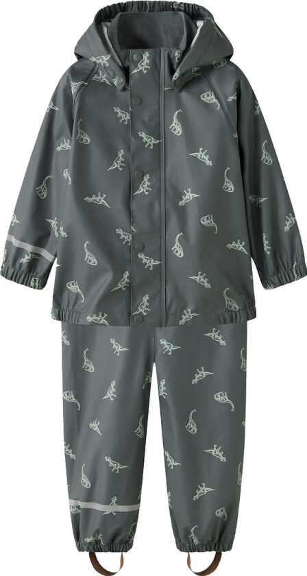 Regntøy - NmmDry10 - Balsam Green/Dino - - 3 år (98) - Regntøy