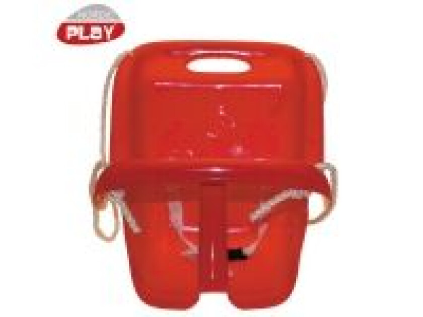 Baby swing w/ high back red