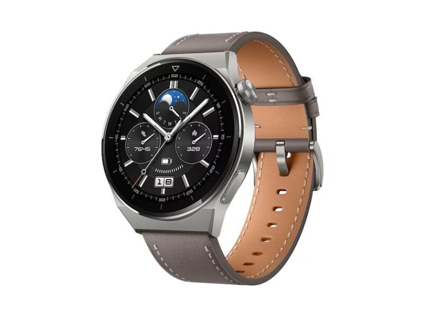 Watch GT 3 Pro Classic 46 mm - Titan med grå skinnrem