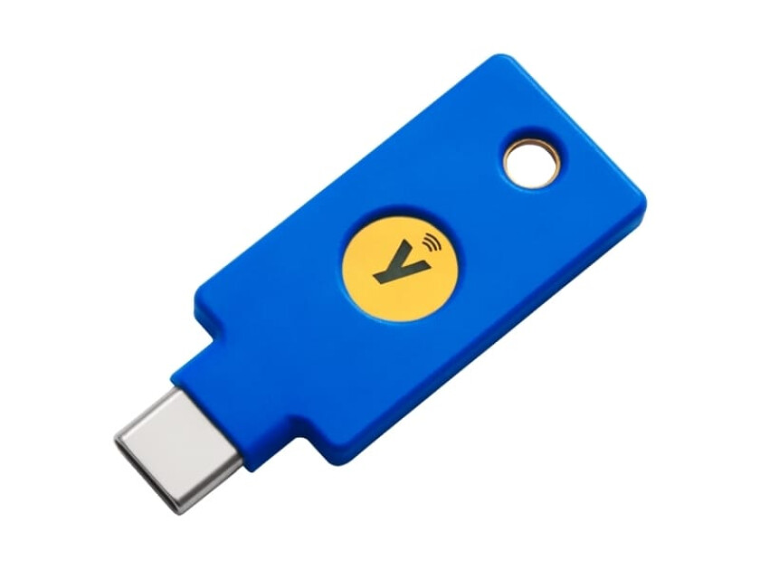 Security Key, Windows 10, Mac OS, Android, Blå, USB-C, FIDO 2 Certified, FIDO Universal 2nd Factor (U2F) Certified