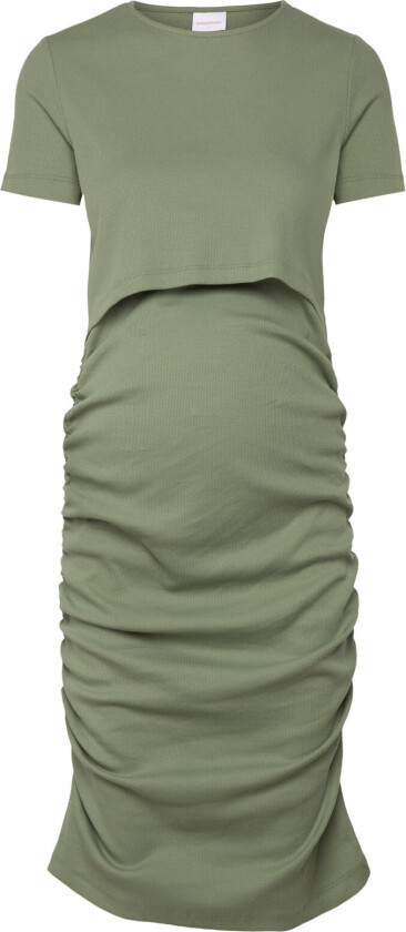 Mlemily June Ss Jrs Short Dress 2F - Khaki green - XS