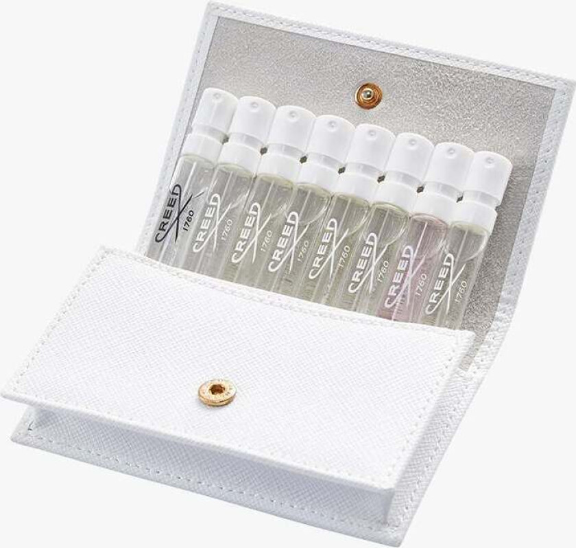 Women's Leather Sample Wallet White 8 x 1,7 ml