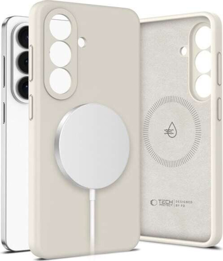 MagSafe-etui i silikon for Samsung Galaxy S26+ - Beige