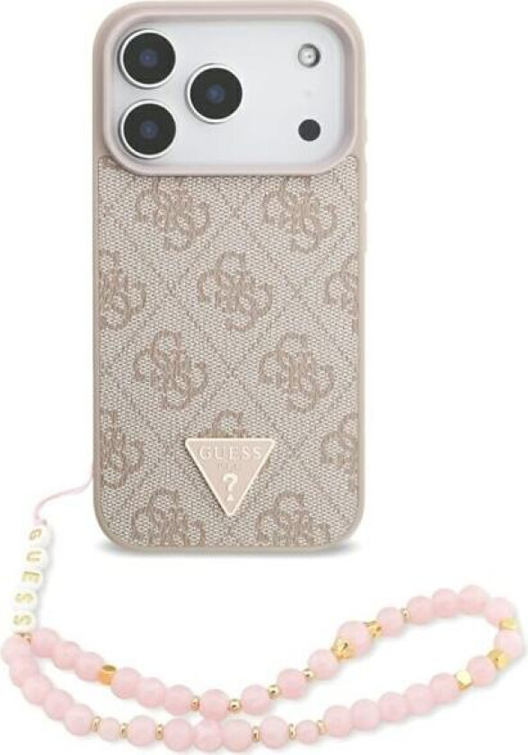 4G Strap Triangle Logo MagSafe-etui for iPhone 17 Pro - Rosa