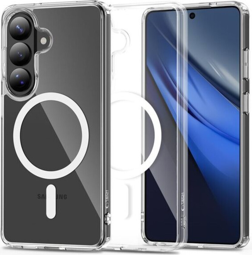 FlexAir Hybrid MagSafe-etui for Samsung Galaxy S26+ - gjennomsiktig