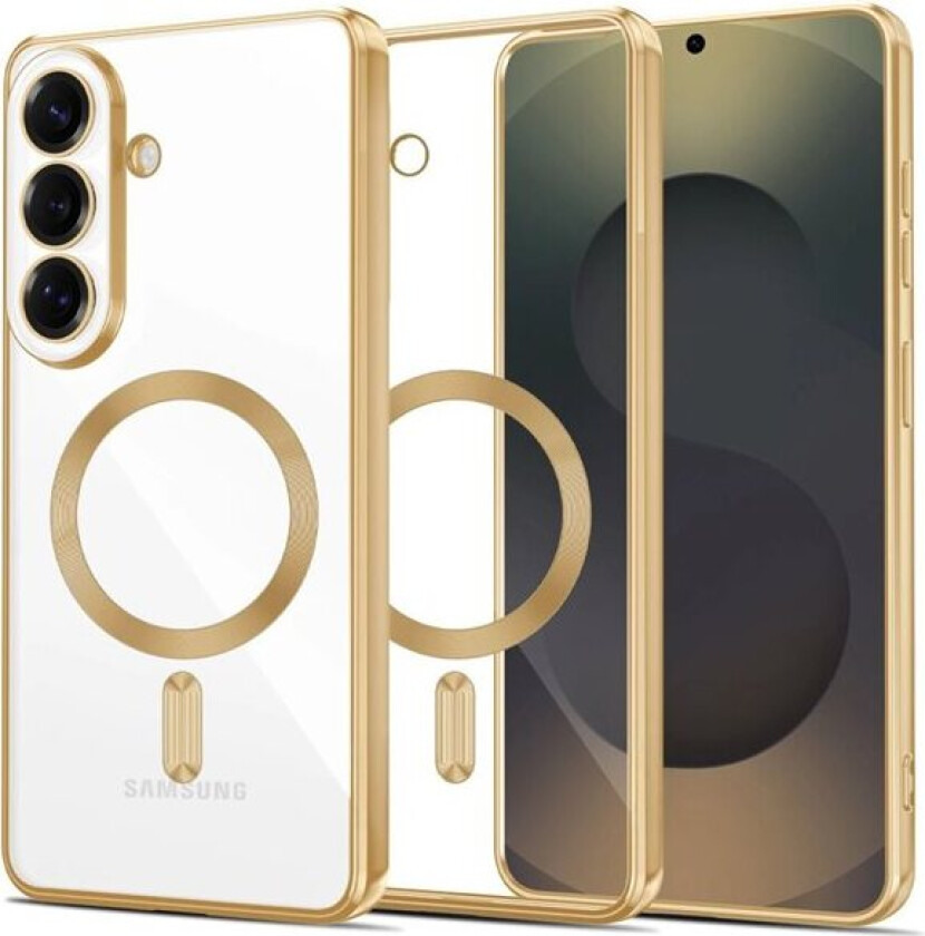 MagFlex-etui for Samsung Galaxy S26+ - gjennomsiktig gull