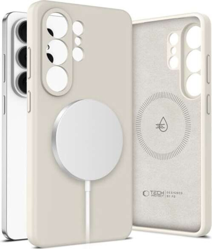 MagSafe-etui i silikon for Samsung Galaxy S26 Ultra - Beige