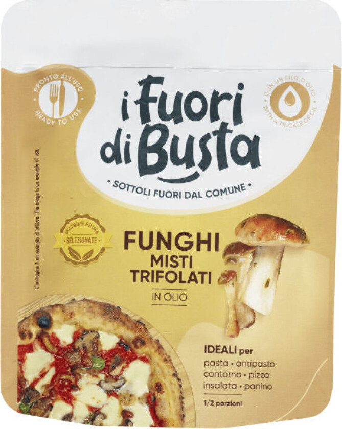 Villsoppmiks Marinert miks av høstens sopper av høyeste kvalitet.
Ingen lake - ingen søl.
Perfekt topping til pizza og som ingrediens i sandwich og salater.