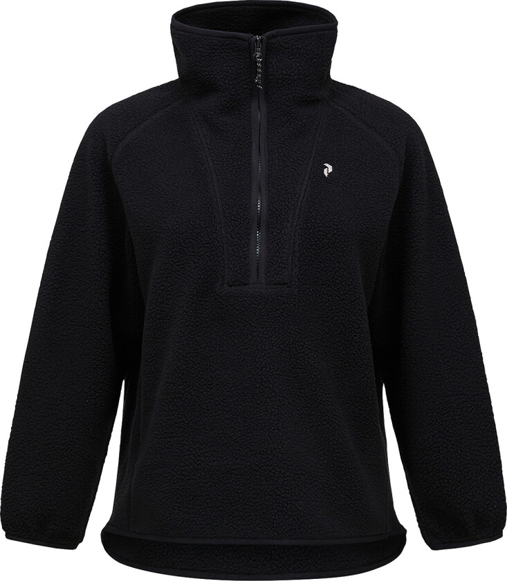 Women's Naturerush Pile Half Zip Black