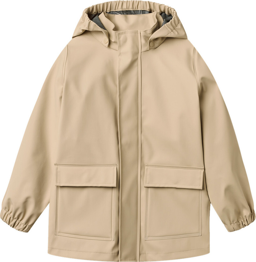 Regnjakke - Ollo - White Pepper - - 12 år (152) - Regnjakke