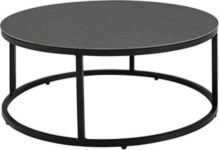 Romano salongbord rund grafitt