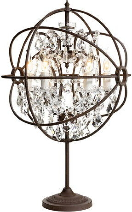 Rome bordlampe Rust / Krystall