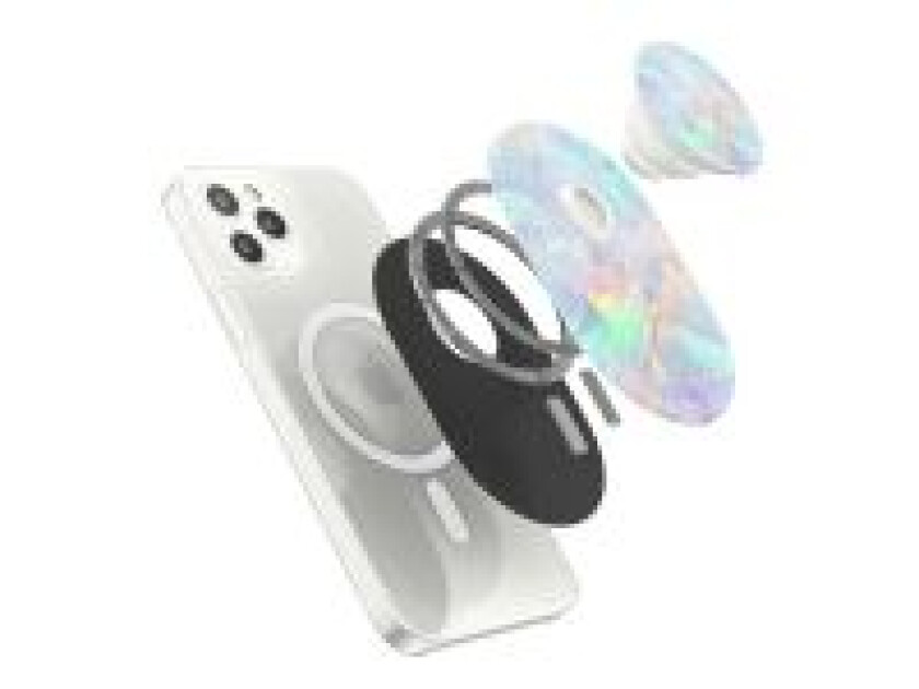 PopGrip - Fingergrip/støtteben for mobiltelefon - til MagSafe - opal