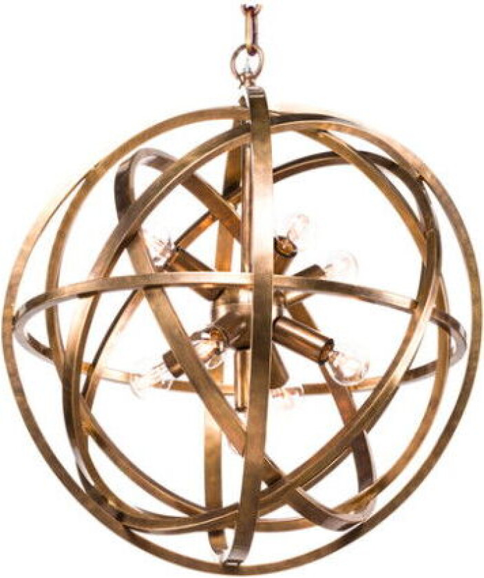 Nest taklampe messing