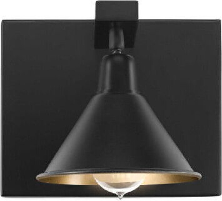 Anzio vegglampe enkel svart
