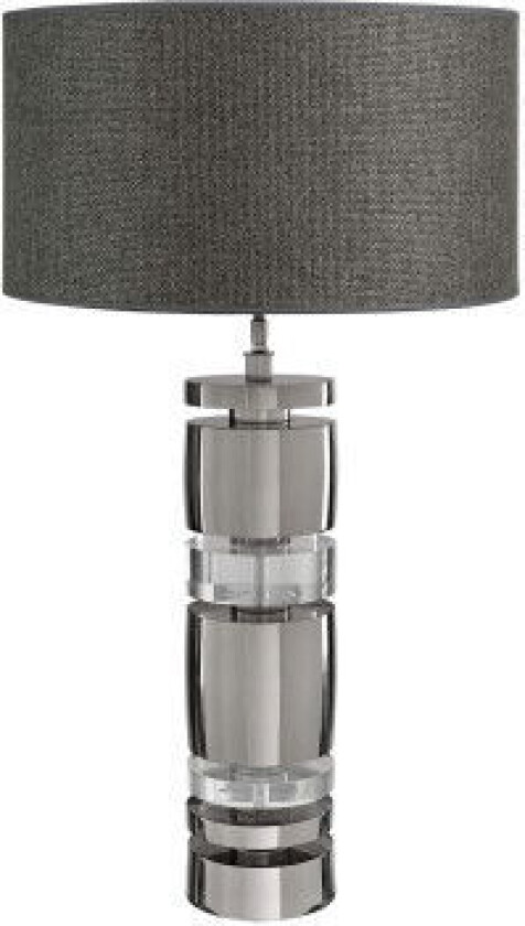 Armando plexi bordlampe svart nikkel