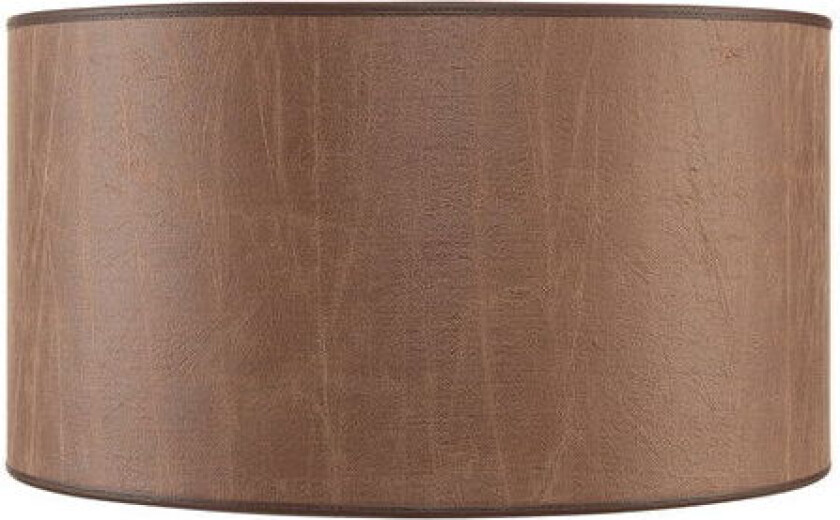 Sylinder lampeskjerm leather brown