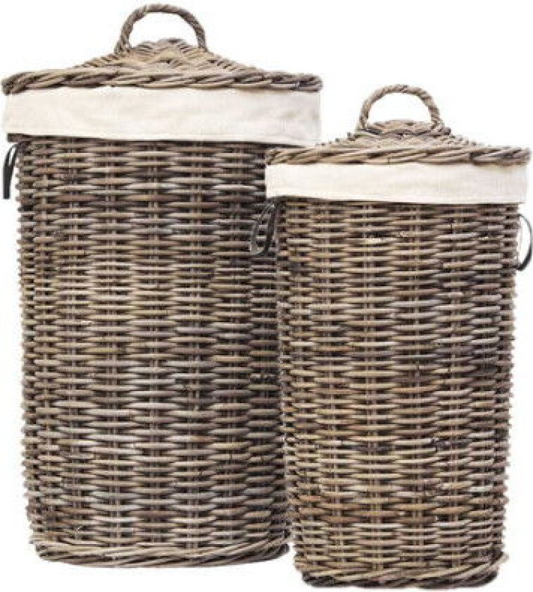 Kubu skittentøyskurv rotting 2-sett