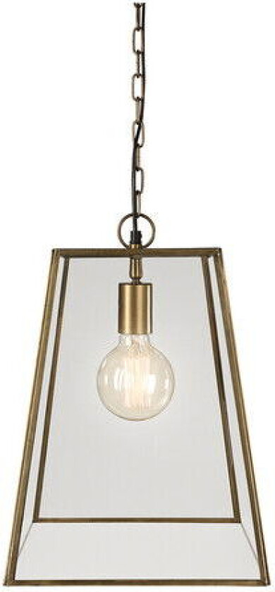 Slim City taklampe messing