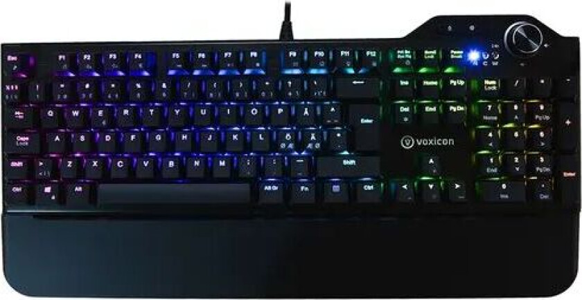 Gaming Keyboard Rgb Kablet Nordisk Tastatur