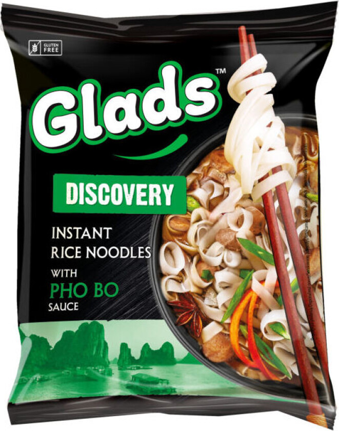 Instant Noodles Pho Bo Gl.Fri 65g Glads
