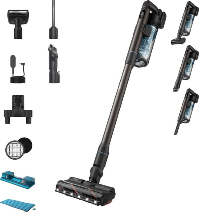 VC 7000 Series Aqua trådløs skaftstøvsuger XC7163/01 (sort)