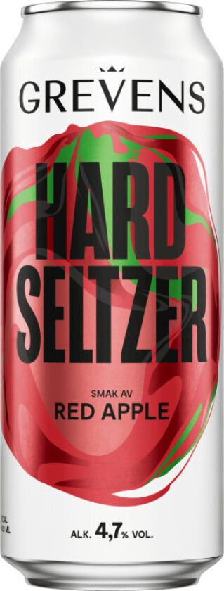 Grevens Hard Seltzer Red Apple 0,5l boks