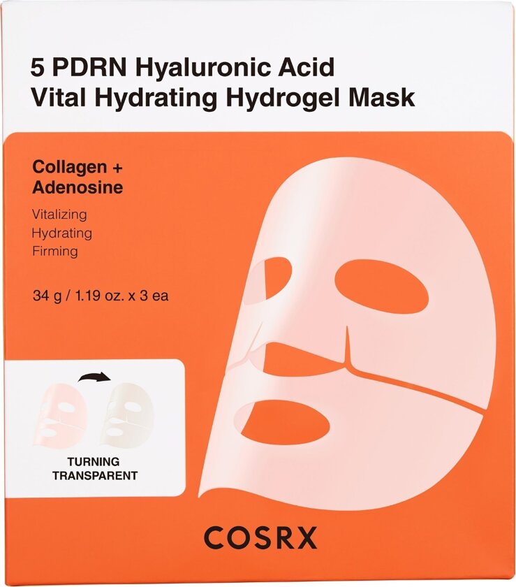 5 PDRN Hyaluronic Acid Vital Hydrating Hydrogel Mask 34 g