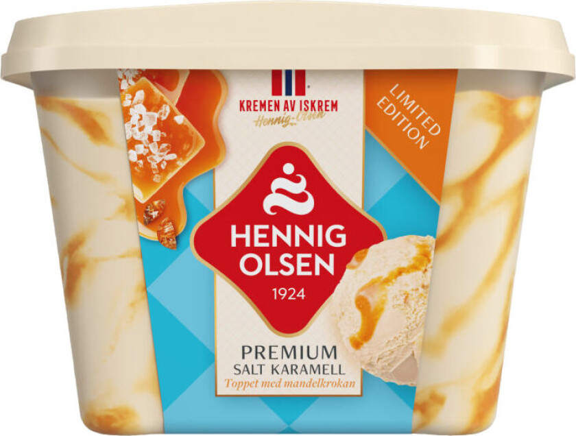 Premium Fløteis Salt Karamell 0,8l Hennig-Olsen