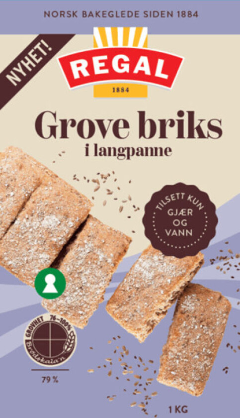 Grove Briks i Langpanne 1kg Regal